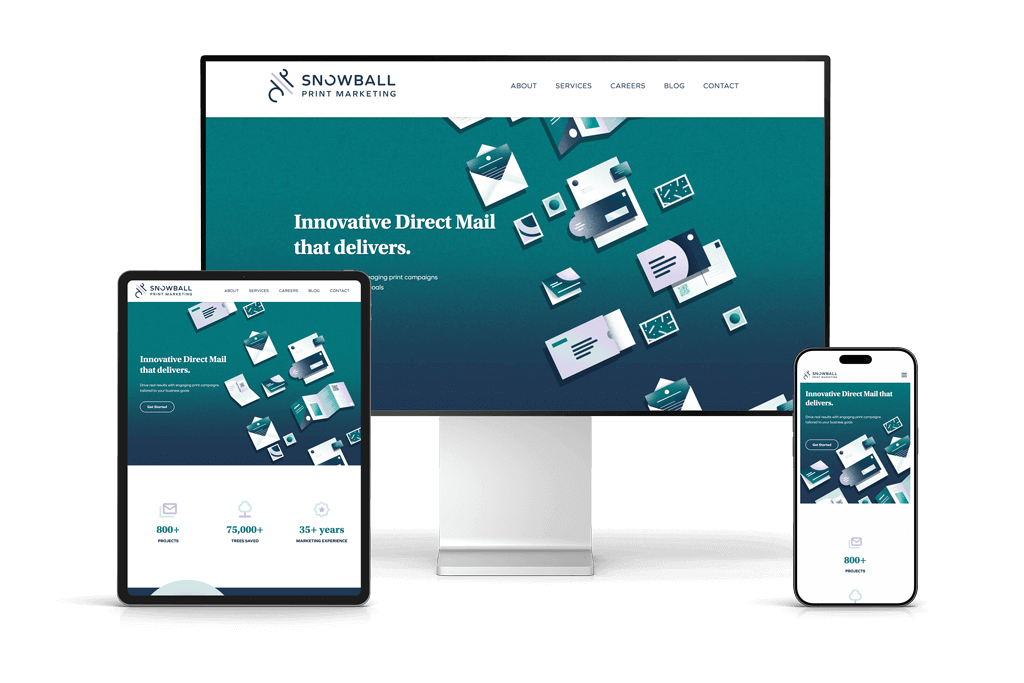 Snowball Print Marketing Website Thumbnail